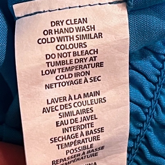 NWT Ramy Brook Textured Athena Palazzo Pant Swim Coverup Blue Pull On Medium - Picture 8 of 9